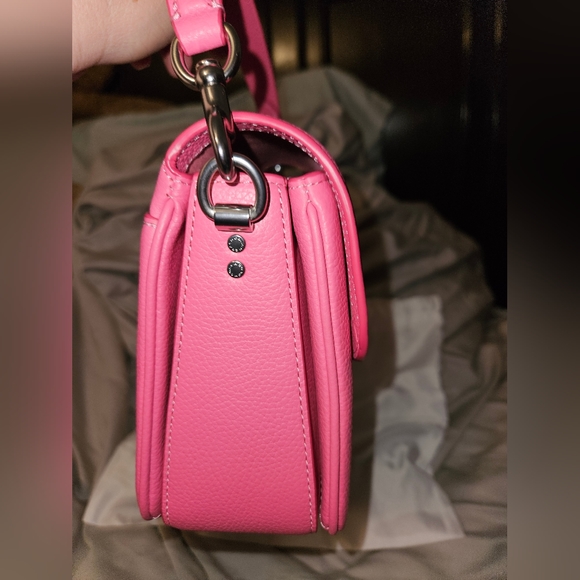 Authentic New Coach Cassie 19 Petunia Pink with Heart Strap -SOLD - Picture 8 of 12